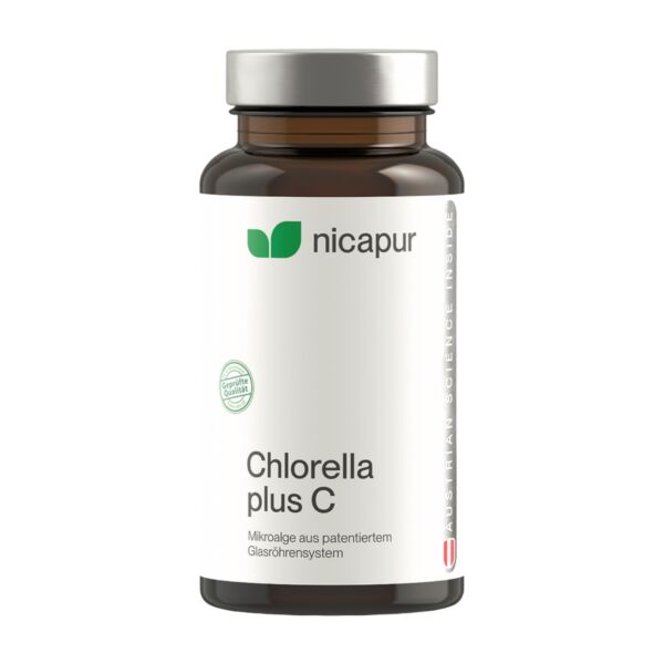 Nicapur Chlorella Alge und Vitamin C Nahrungsergänzungsmittel