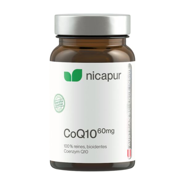 Nicapur Coenzym Q10 60 mg Nahrungsergänzungsmittel
