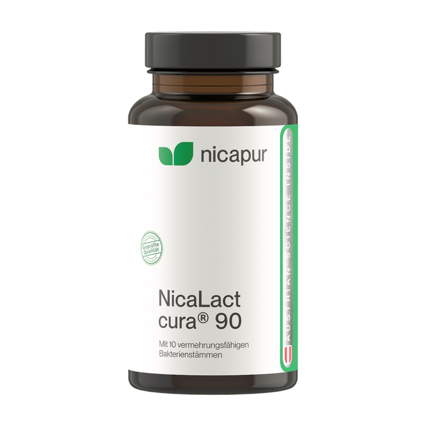 NICApur_NicaLactCura - Stadtapotheke Rohrbach Nicapur NicaLact Cura Kapseln mit. Mit 10 vermehrungsfähigen Stämmen und Inulin